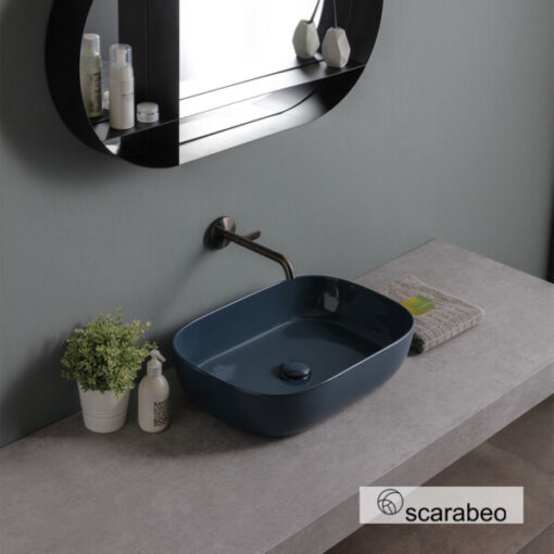 Νιπτήρας Επιτραπέζιος GLAM 56X39εκ.1804-600G SCARABEO OCEAN GLOSSY