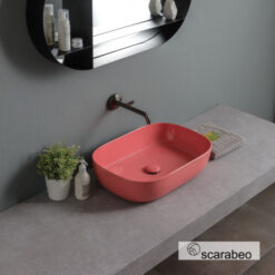 Νιπτήρας Επιτραπέζιος GLAM 56X39εκ.1804-820 SCARABEO PEACH GLOSSY
