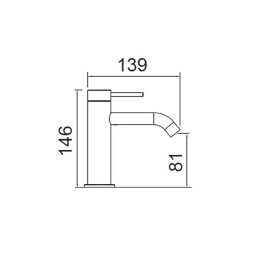 Μπαταρία Νιπτήρος 6111-811 COSMO 316L CORA - Image 2