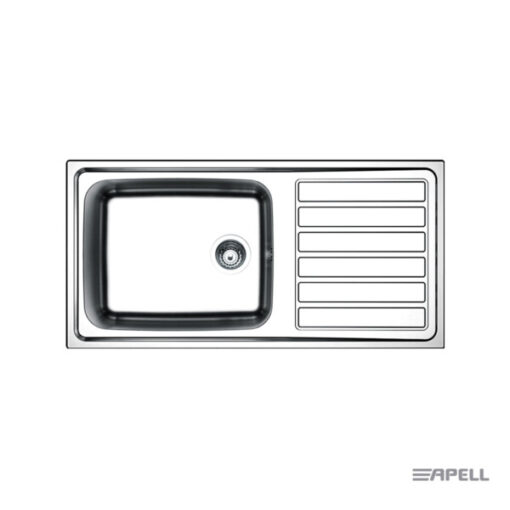 Νεροχύτης Ανοξείδωτος ANNIVERSARIO 8115-110 ΛΕΙΟ SATIN  Ένθετος APELL
