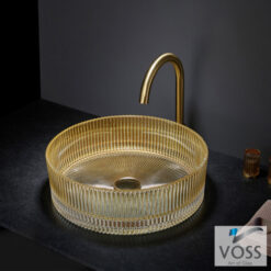 Νιπτήρας Γυάλινος RING-S Φ40εκ. VL1040-200 VOSS GLASS GOLD