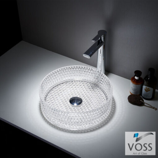 Νιπτήρας Γυάλινος RING-D Φ40εκ. VL1040-000 VOSS GLASS CLEAR
