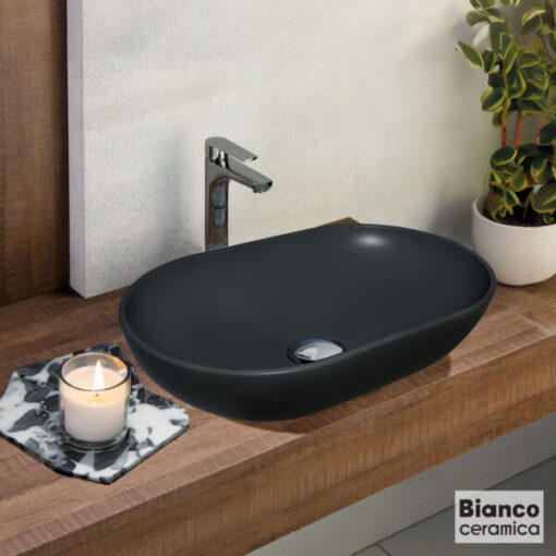 Νιπτήρας Επιτραπέζιος LOOP 57.5X36.5εκ. 32055-401 BIANCO CERAMICA - Image 2