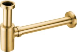 Σιφών Νιπτήρος Ορειχάλκινο Brushed Gold Round