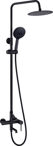 Στήλη Ντουζ 3 Εξόδων Equinox Black