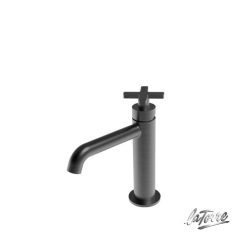 Μπαταρία Νιπτήρος ELLE CROSS Black Brushed 38004-410 LA TORRE