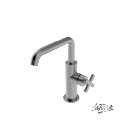 Μπαταρία Νιπτήρος Με Πλαϊνό Λεβιέ ELLE CROSS 38020-110 LA TORRE