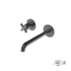 Μπαταρία Νιπτήρος Εντοιχισμού ELLE CROSS Black Brushed 38032-410 LA TORRE