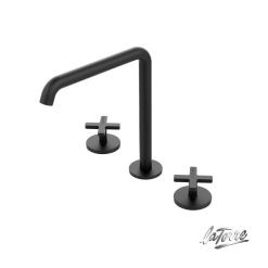 Μπαταρία Νιπτήρος Πάγκου ELLE CROSS Black Matt 38102-400 LA TORRE