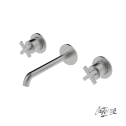 Μπαταρία Νιπτήρος Εντοιχισμού 3 Οπών ELLE CROSS 38118-110 LA TORRE
