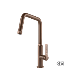 Μπαταρία Κουζίνας OFFICINE Cooper Brushed PVD 60053-708 GESSI