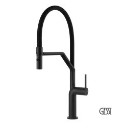 Μπαταρία Κουζίνας STELO Matte black 60315-299 GESSI