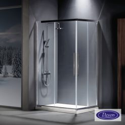 Καμπίνα γωνιακής εισόδου DEVON FLOW CORNER ENTRY CF100110C-100 (100X110εκ.) CLEAR