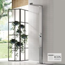 Στήλη Ντουζ NEDA MIX INOX ICOS SHOWER ΕΞΩΤΕΡΙΚΗΣ ΧΡΗΣΗΣ